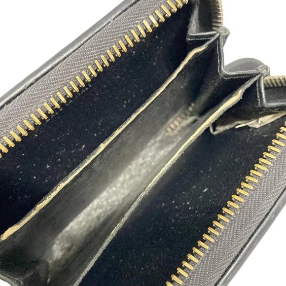 Auth BOTTEGA VENETA Intrecciato - Black Leather B********* Coin Case - Picture 3 of 12